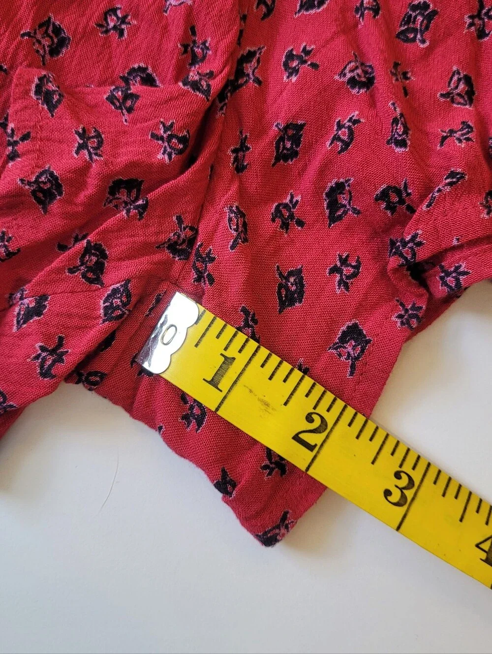 Billabong Red Floral Skirt Flirt Wrap Skort Mini Size Medium